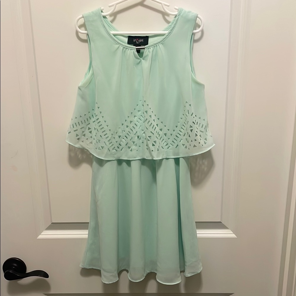 Mint Green Kids Casual Dress
